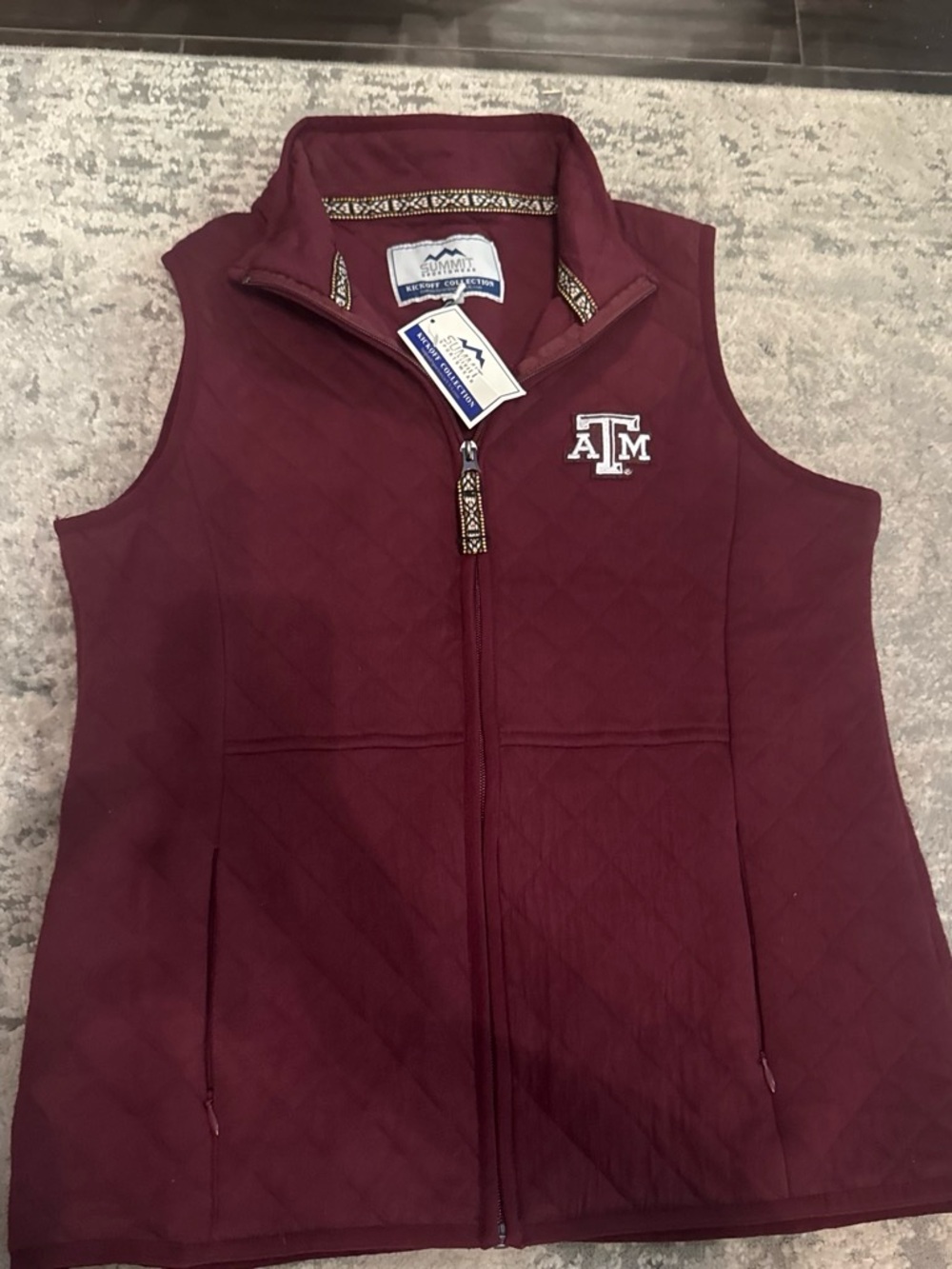 Mountain Khakis Quilted Maroon Texas A&M Sleeveless Vest